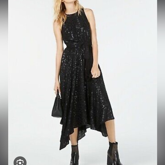 Michael Kors Dresses & Skirts - Michael Kors handkerchief hem leopard print dress!